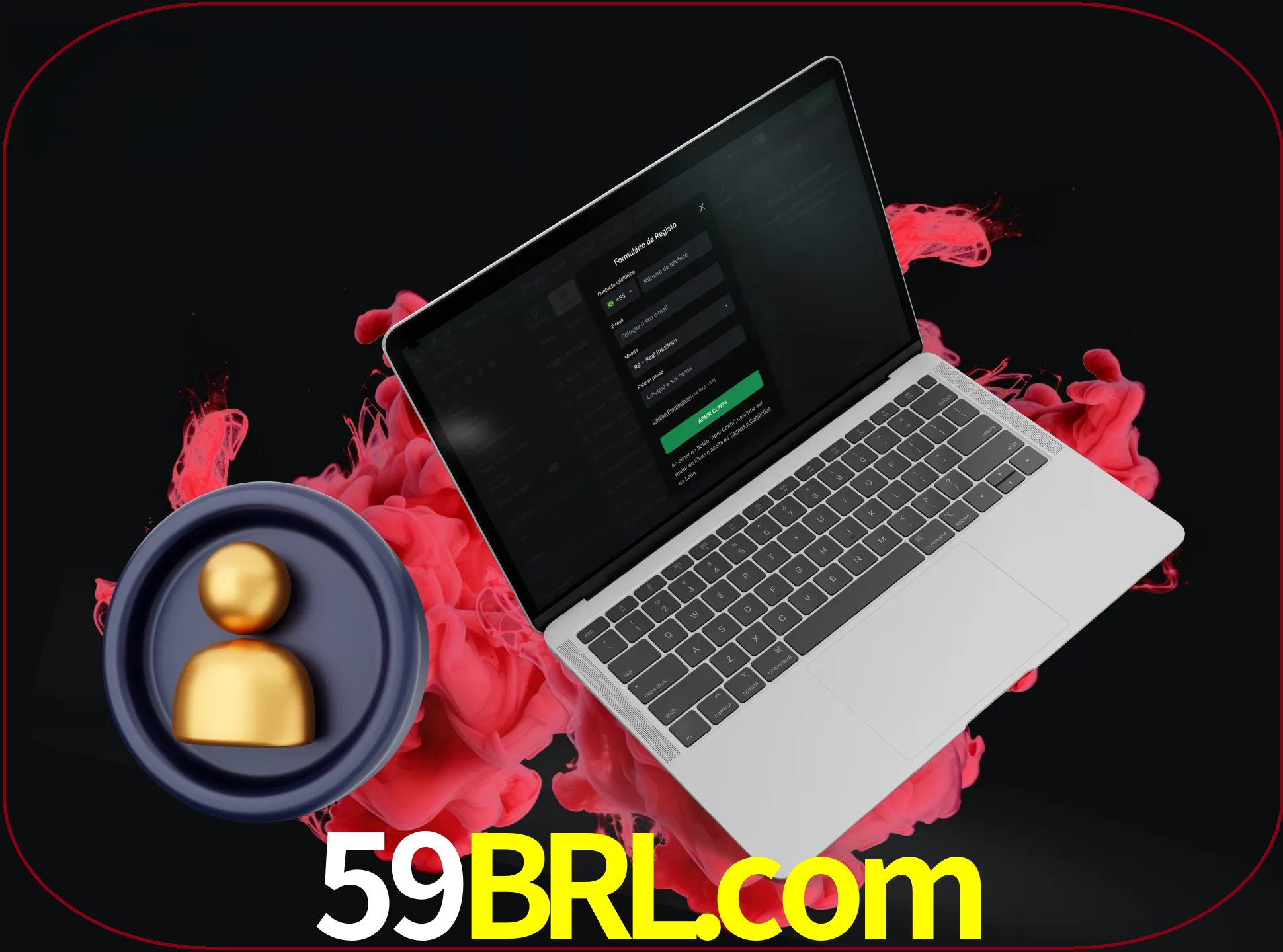 No cabeçalho do site 59brl, clique no botão que o levará a um formulário especial onde terá de introduzir as suas informações actuais.
