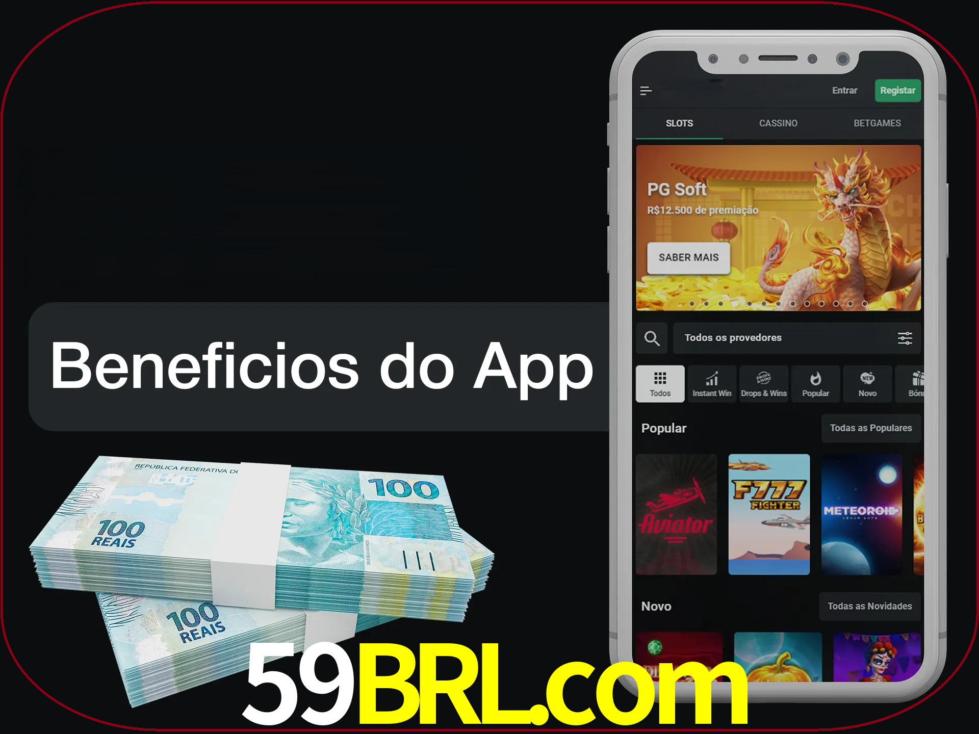 Obtenha todos os benefícios usando o aplicativo.