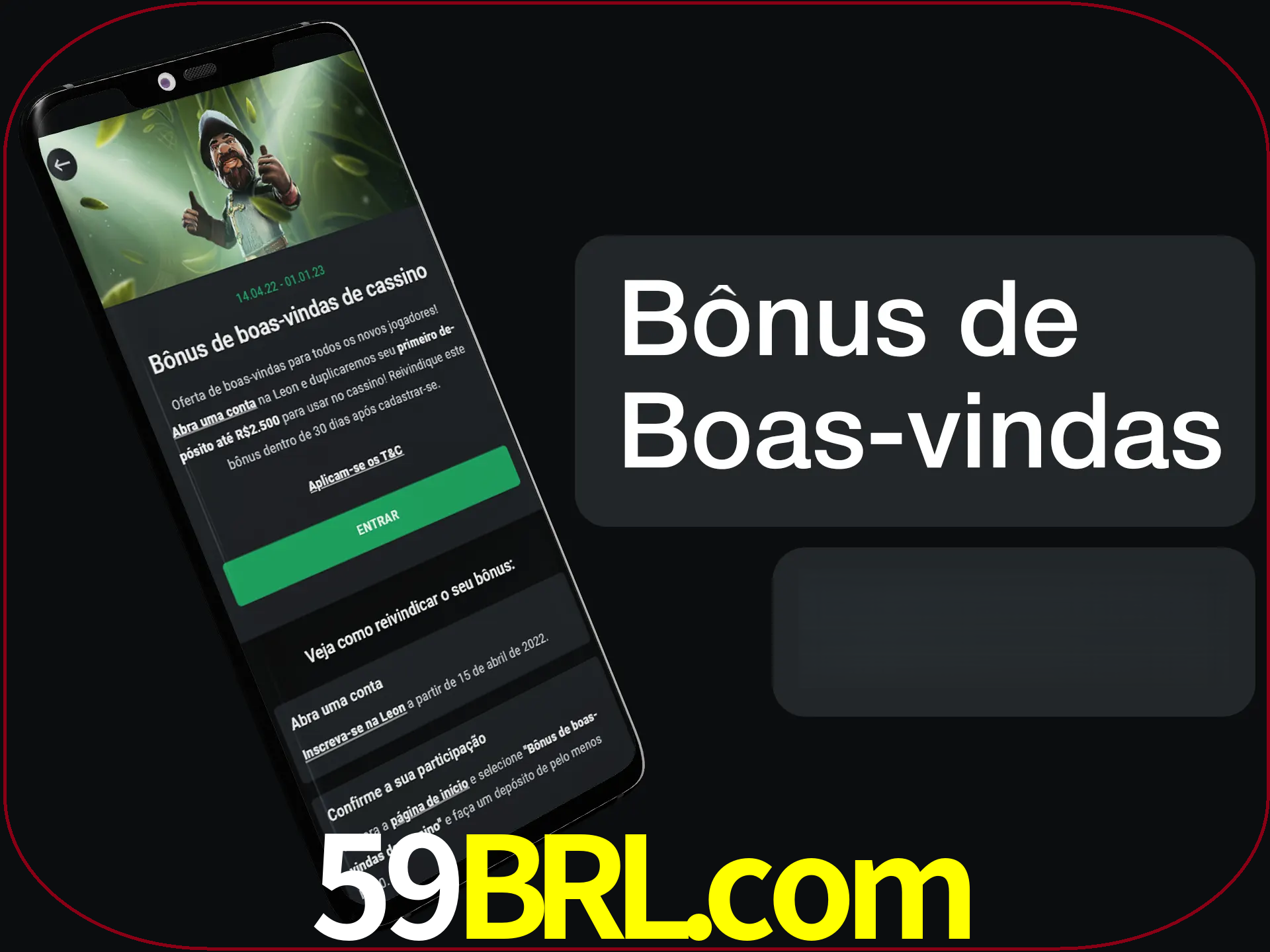 Não se esqueça de usar o bônus de boas-vindas.
