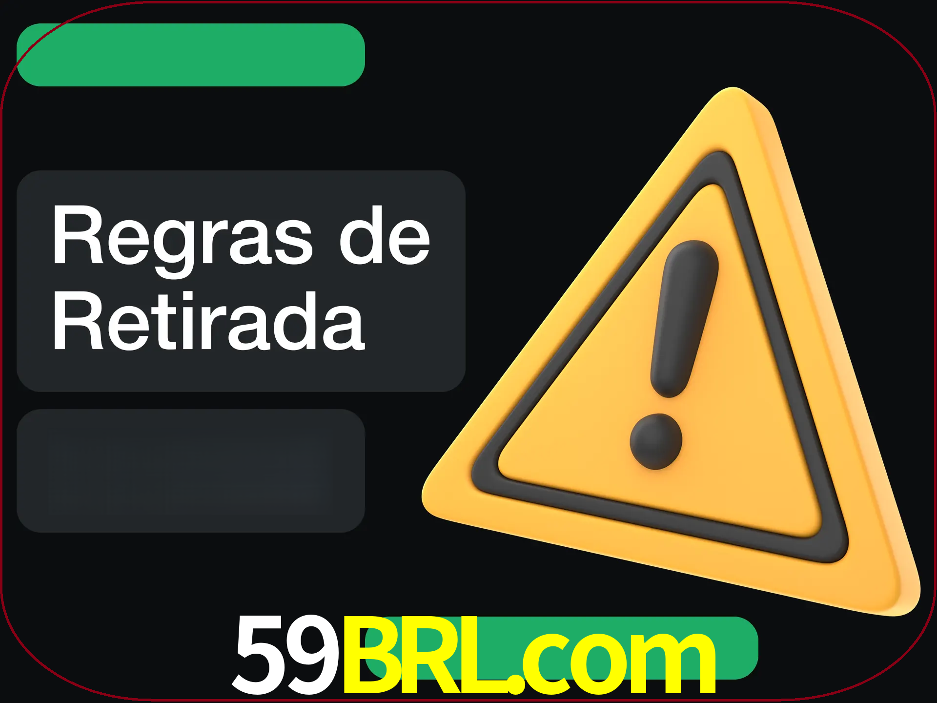Leia as regras antes de fazer primeiro comdawal.